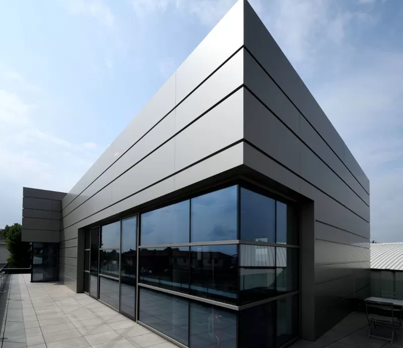 Architectural perforated metal cladding