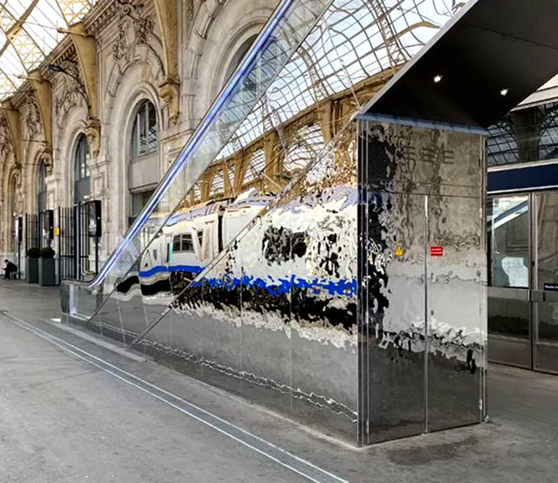 water ripple metal panels