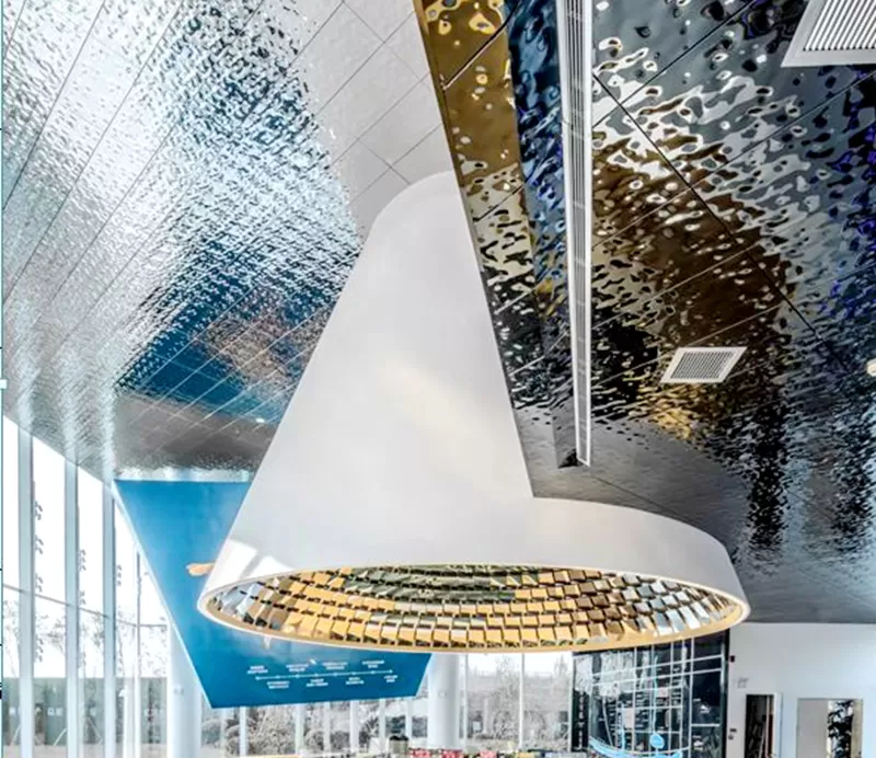 PVD colored metal ceiling panels
