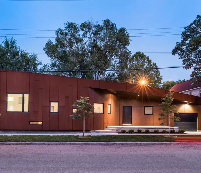 solid copper facade cladding