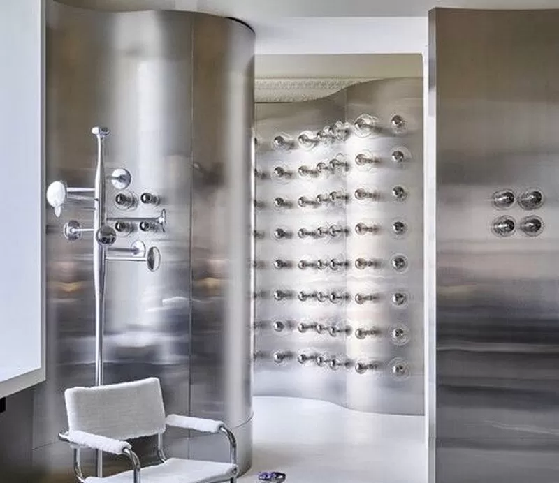 interior brushed stainless steel wall panels