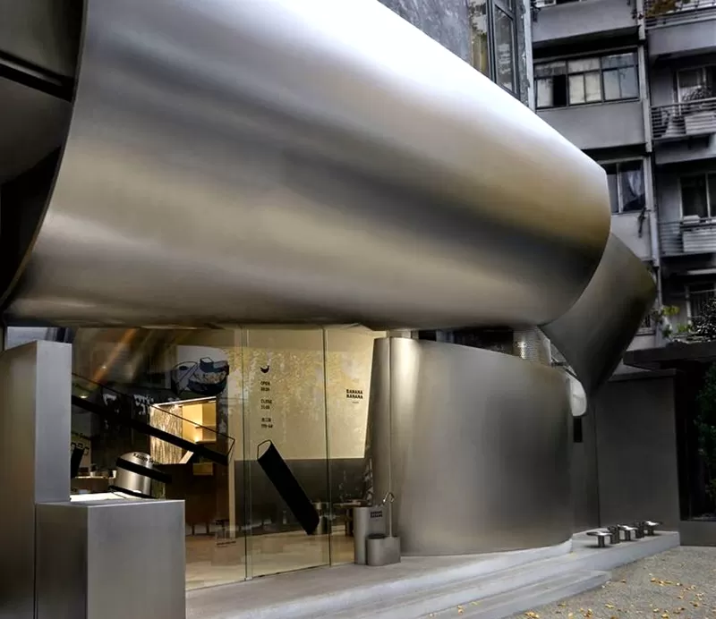 commercial brushes metal wall panels