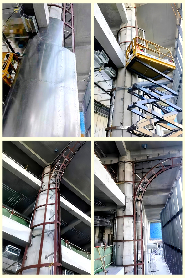 Stainless Steel Column Cladding for Beijing Hospital