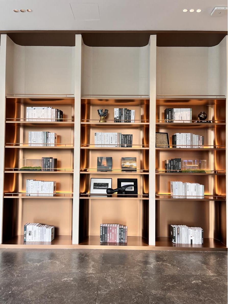 Foshan Xinmao Stainless Steel assists OCT's high-end clubhouse project in creating an integrated metal decoration solution.